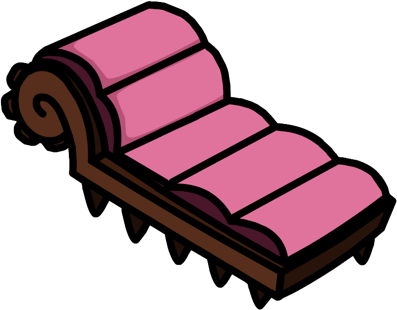 Lounge Clipart Pink Couch - Club Penguin Lounge Chair - Png Download (816x638), Png Download
