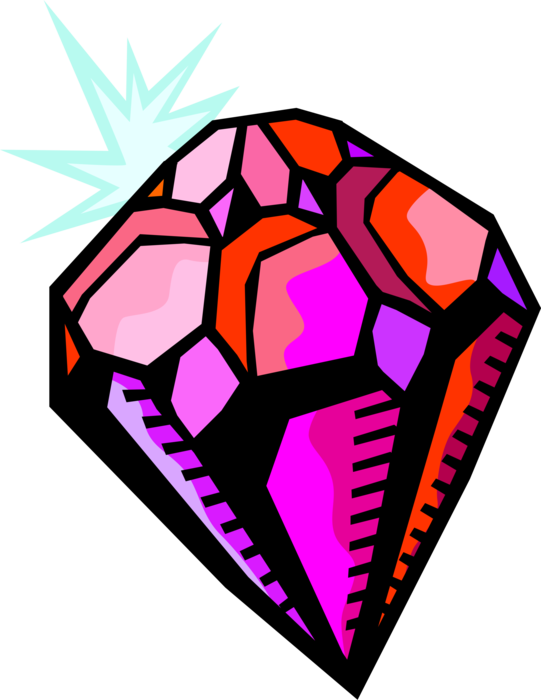 Diamond Jewelry Image Illustration Of Precious Gemstone - Edelstein Clipart - Png Download (541x700), Png Download