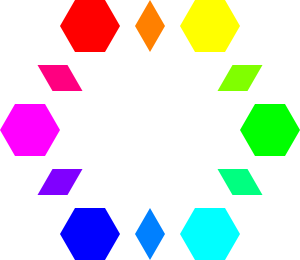 How To Set Use 6 Hexagons 6 Diamonds Svg Vector Clipart (600x520), Png Download