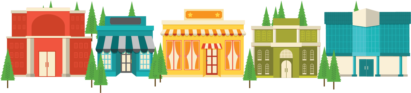 Clubs And Dcs Only - House Clipart (1813x506), Png Download