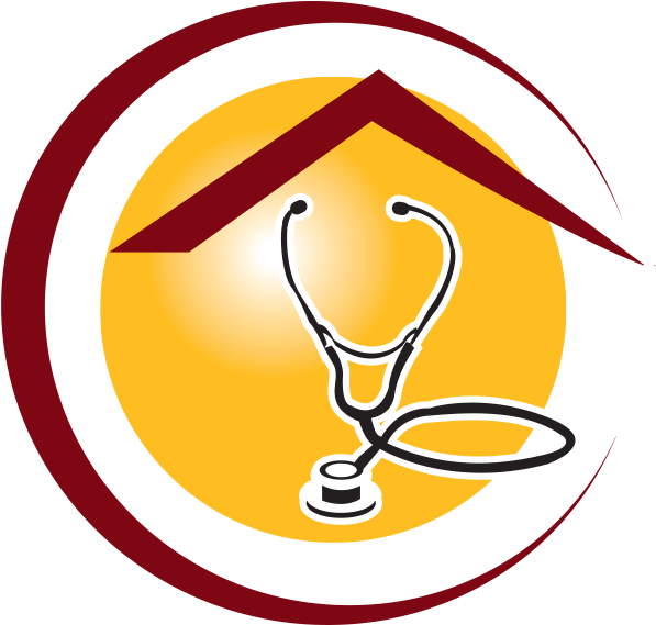 Home Health - Staffing - Education - Home Care - Emblem Clipart (627x646), Png Download
