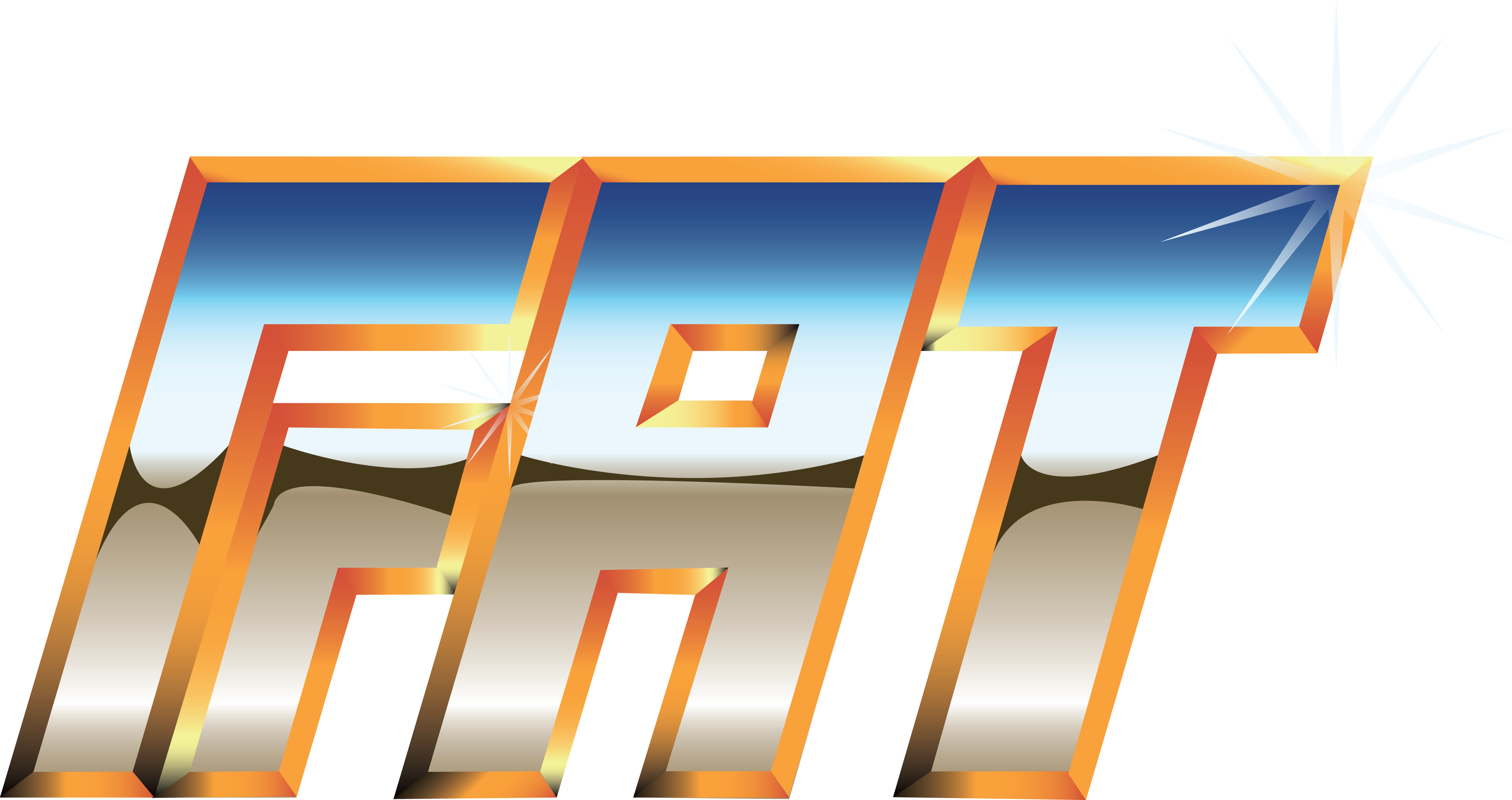 F - A - T - Gold - Five Years Of Free Art & Technology - Logo Clipart (4677x2474), Png Download