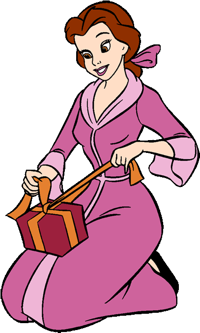 Christmas - Disney Belle Christmas Clipart (450x688), Png Download