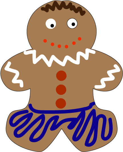 Lesson 5 Gingerbread Man - Illustration Clipart (960x560), Png Download