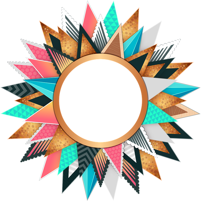 Circle Shape Cliparts 15, Buy Clip Art - Colorful Circle Border Png Transparent Png (720x720), Png Download