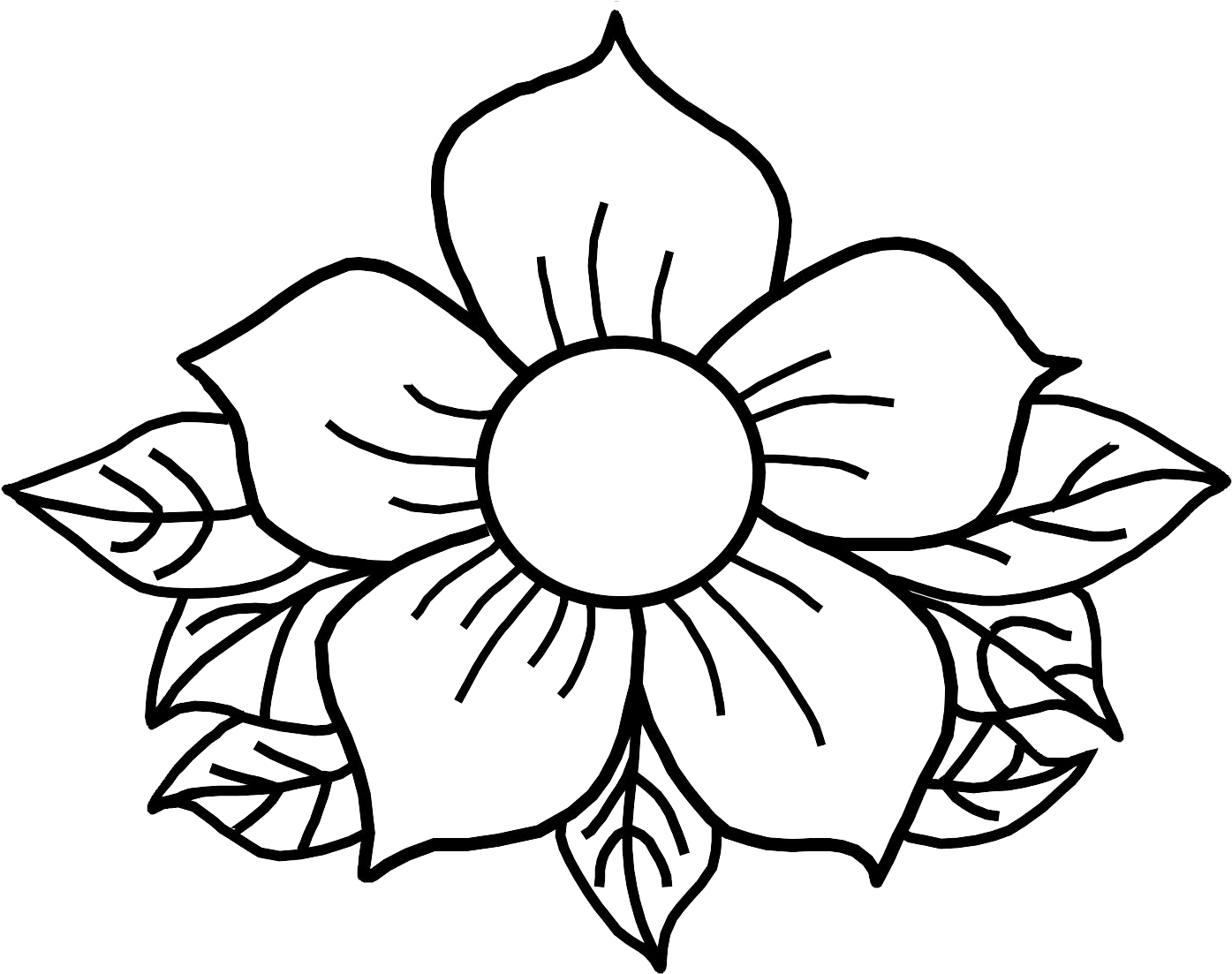 Newdogwood - Line Art Clipart (1531x1117), Png Download