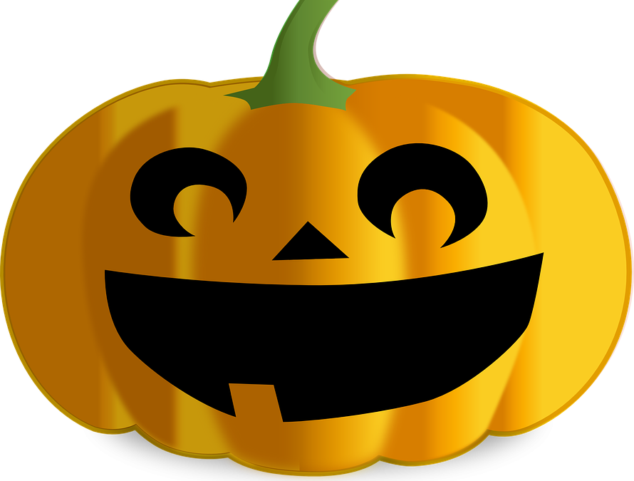 Kids' Halloween Night - Halloween Pumpkin Ornament (oval) Clipart (890x675), Png Download