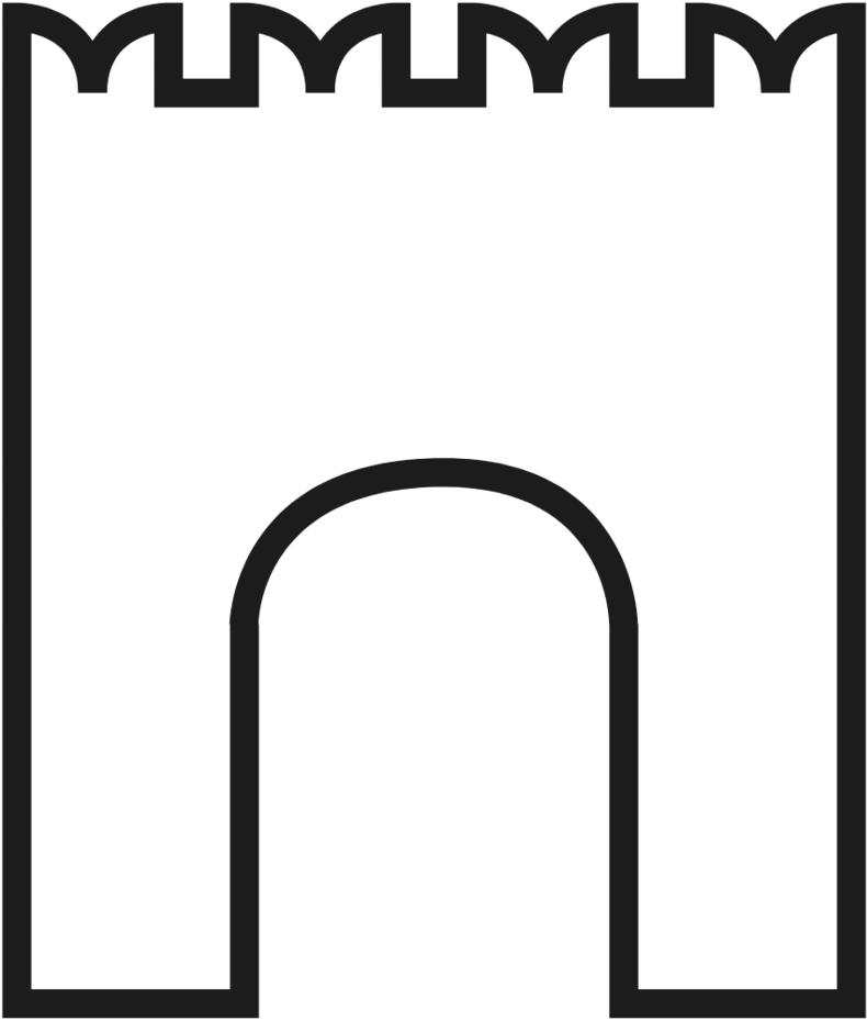 The Keep Theatre Logo Black Castle - Rubber Stamping Clipart (1000x1118), Png Download