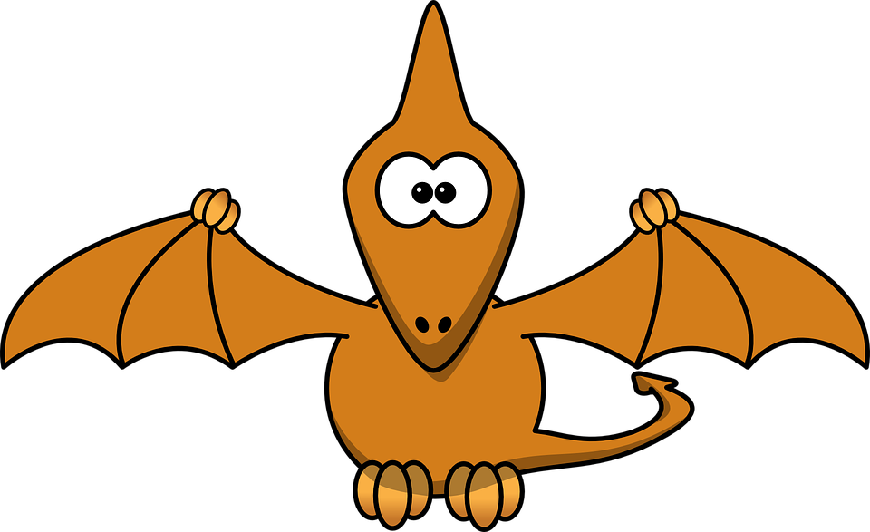Funny Golf Clipart 23, Buy Clip Art - Cartoon Pterodactyl - Png Download (960x587), Png Download