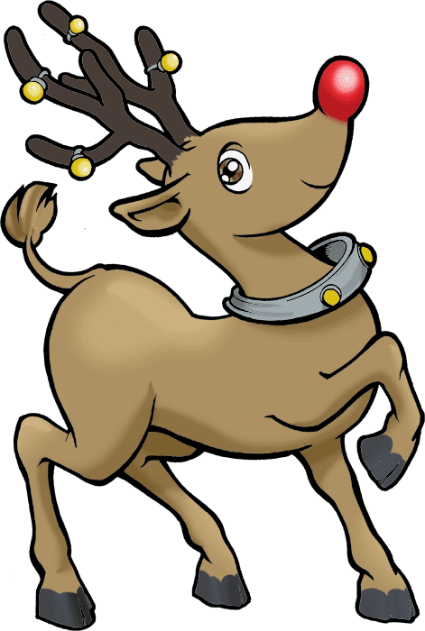 Reindeer Clip Art Free - Png Download (471x700), Png Download