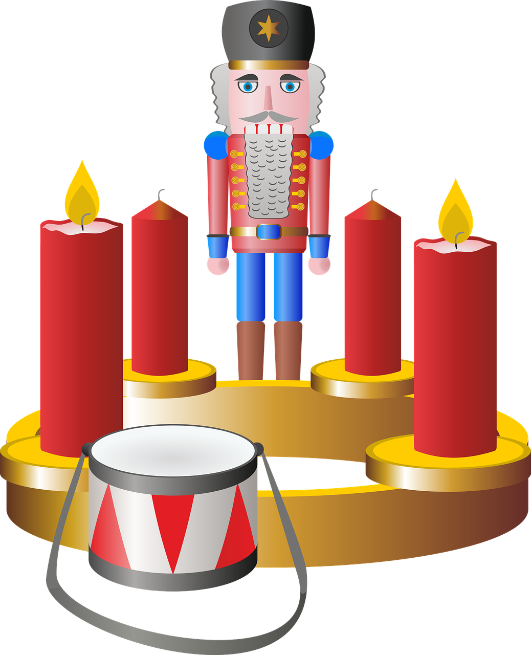 Second Advent Advent Wreath Png Image - Advent Clipart (1038x1280), Png Download