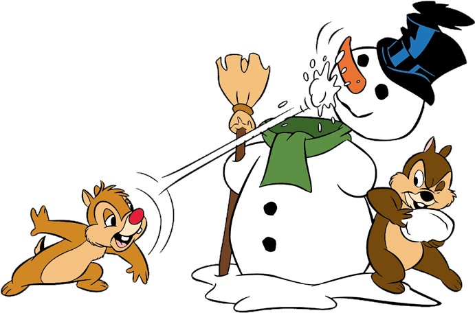 Winter Clipart Winter Clipart - Chip And Dale Winter - Png Download (700x482), Png Download