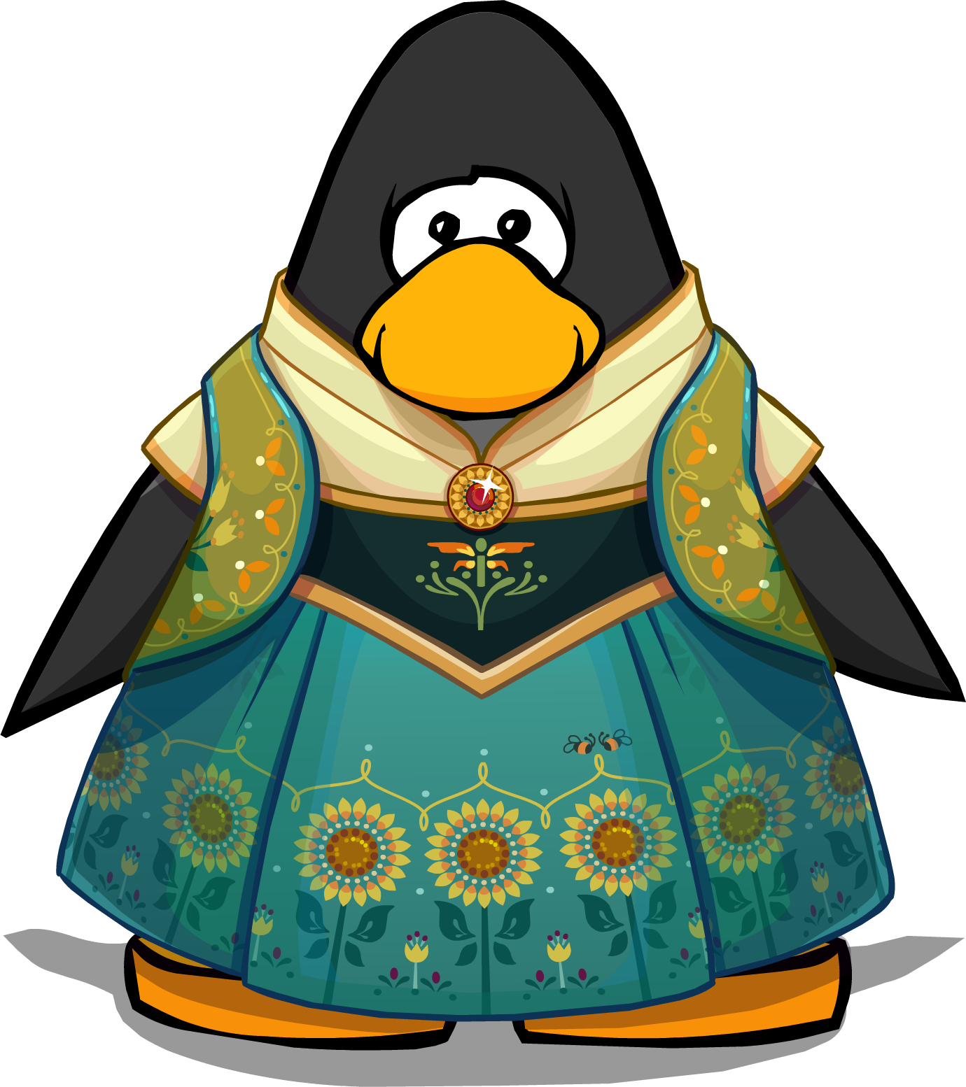 Anna's Birthday Dress On A Player Card - Penguin With Hard Hat Clipart (1380x1554), Png Download