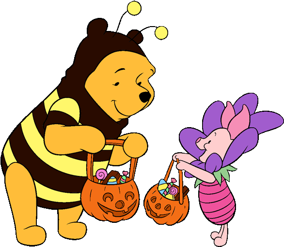 Halloween Clipart Clipart Panda Free Clipart Images - Pooh And Piglet Halloween - Png Download (600x519), Png Download