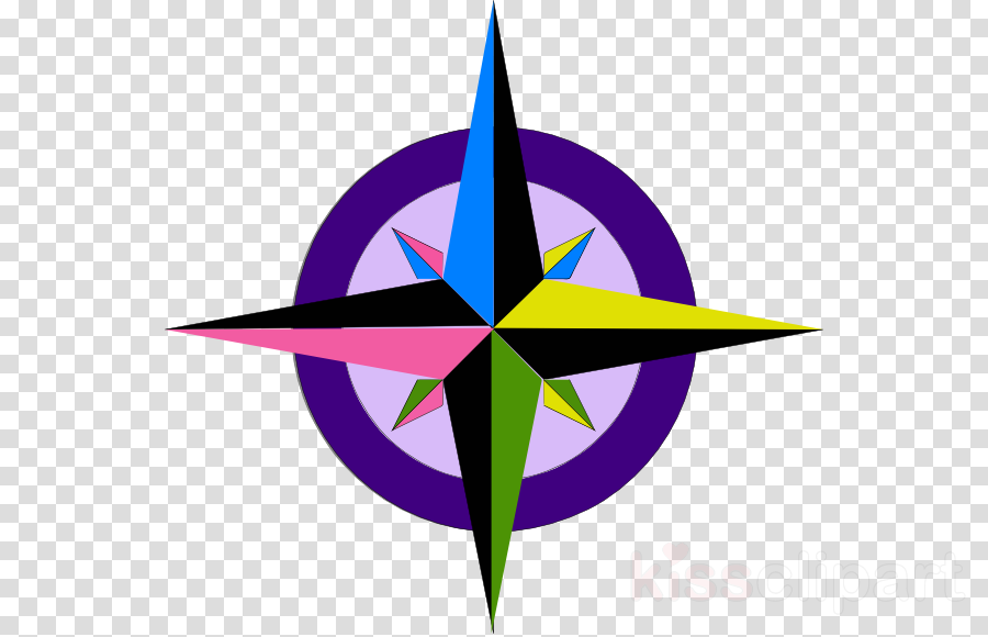 Blue Compass Rose Clipart Compass Rose Clip Art - Vinyl Record No Background - Png Download (900x580), Png Download