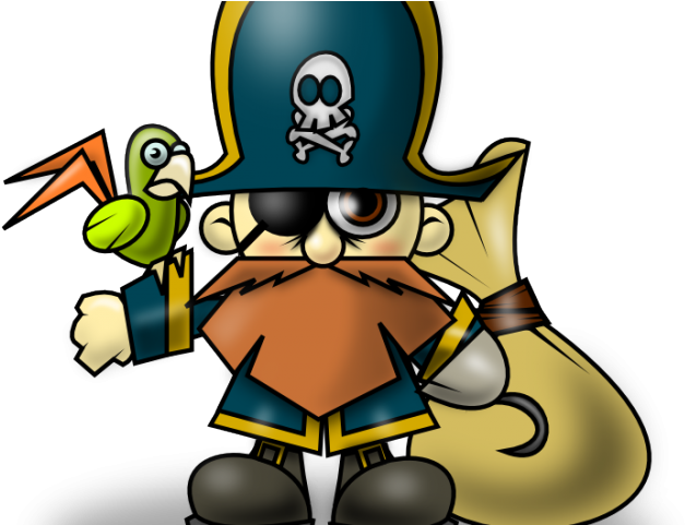 Pirates Of The Caribbean Clipart Compass Rose - Cartoon Pirates - Png Download (640x480), Png Download