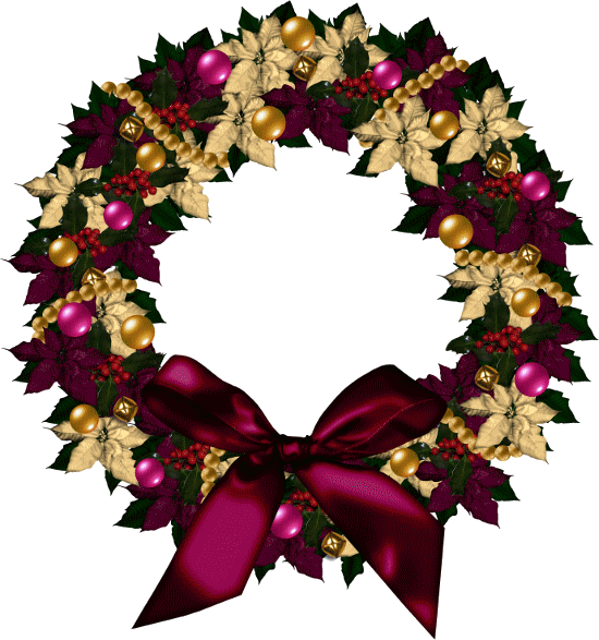 Christmas Wreaths, Winter Christmas, Merry Christmas, - Happy Christmas Wreath Photo Card Clipart (550x587), Png Download