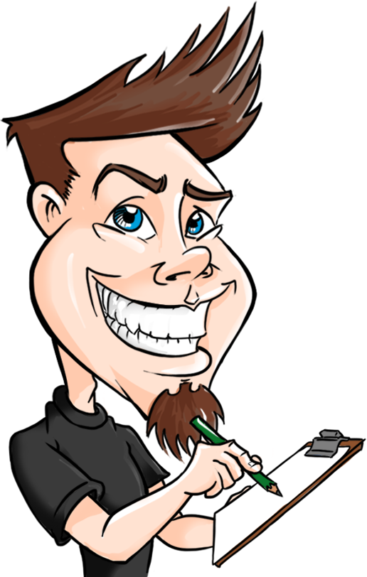 Desenho Cego - Imagens Para Desenhar Caricaturas Clipart (516x812), Png Download