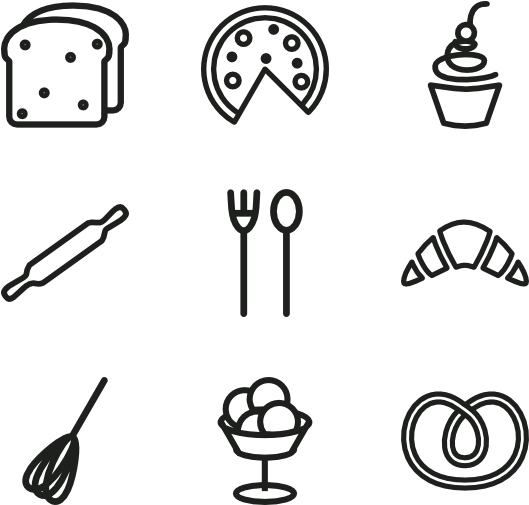 Bakery Icon Set - Bakery Icon Png Free Clipart (600x564), Png Download