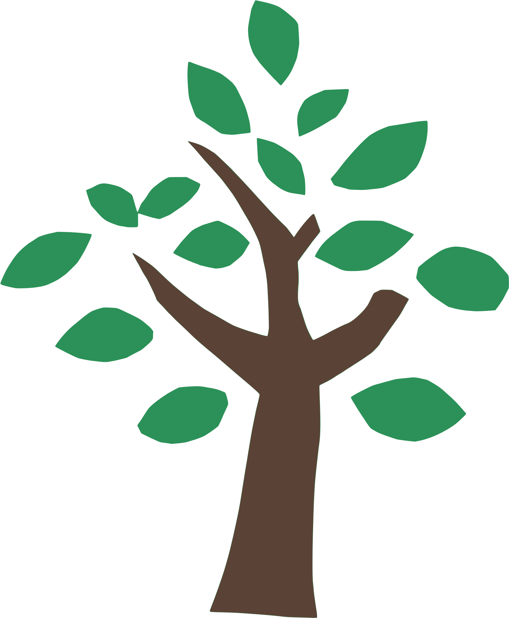 Tree Of Life Clipart 5, Buy Clip Art - Dilatação Anômala Da Água - Png Download (2000x2145), Png Download