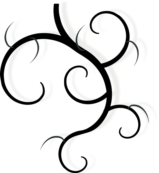 Black Swirls 2, Buy Clip Art - Swirl Clip Art - Png Download (662x720), Png Download