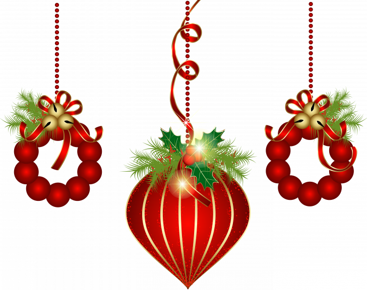 Medium Size Of Christmas Tree - Christmas Decorations No Background Clipart (728x576), Png Download