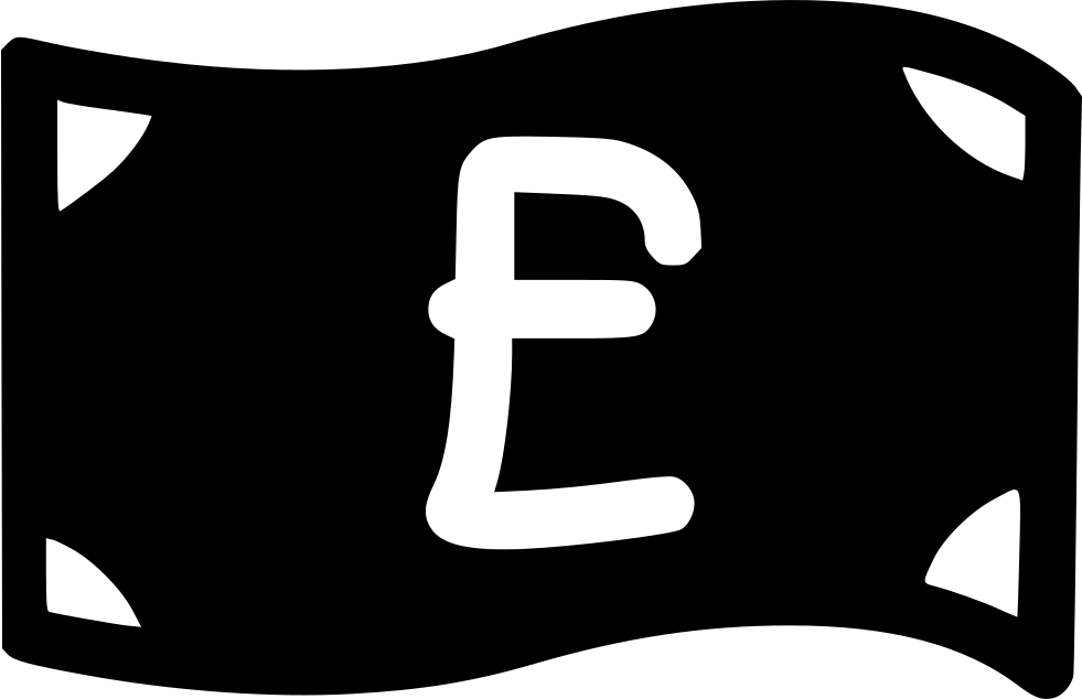 British Pound Cash Bill Comments Clipart (981x634), Png Download