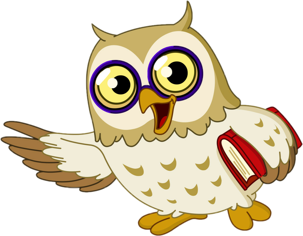 Wise Owl Cartoon Clipart Owl Clip Art - Cartoon Wise Owl - Png Download (709x567), Png Download