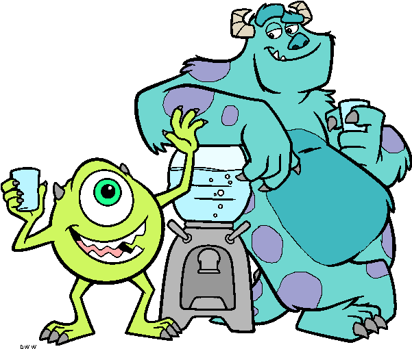 Crazy Clipart Monster - Mike And Sulley Cartoon - Png Download (612x536), Png Download