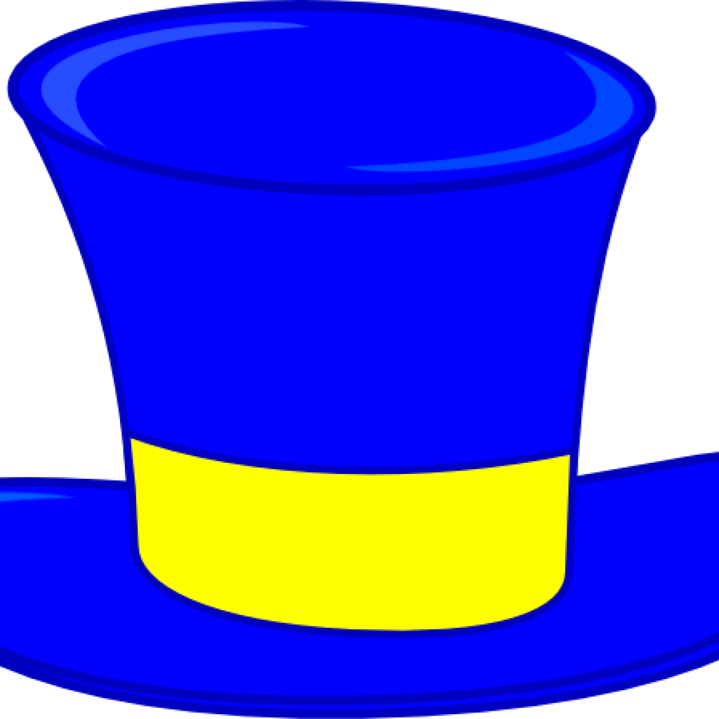 Top Hat Clipart Blue Top Hat Clip Art At Clker Vector - Six Thinking Hats Blue Hat - Png Download (1024x1024), Png Download
