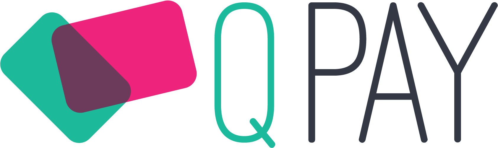 Qpaylogo Dark - Q Pay Clipart (1704x617), Png Download