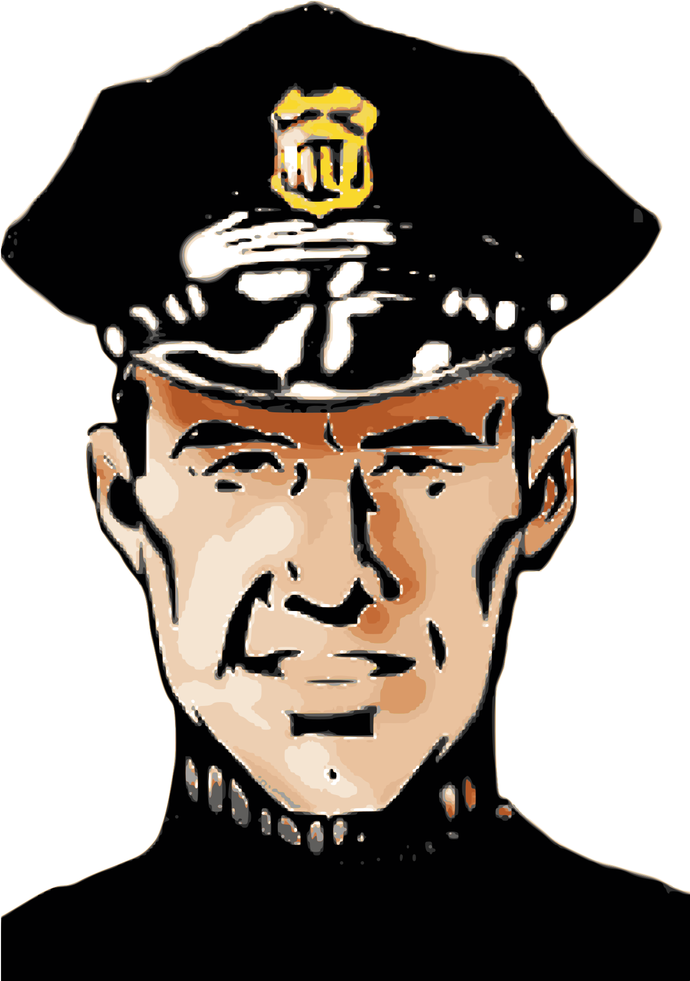 Big Image - Policeman Clip Art - Png Download (1406x2400), Png Download