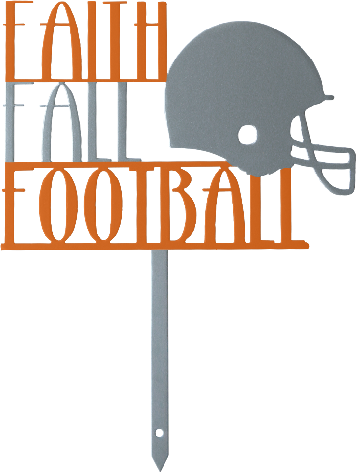 Faith Fall Football Custom Yard Sign With Helmet - Texas A&m Aggies Football Clipart (1000x1000), Png Download