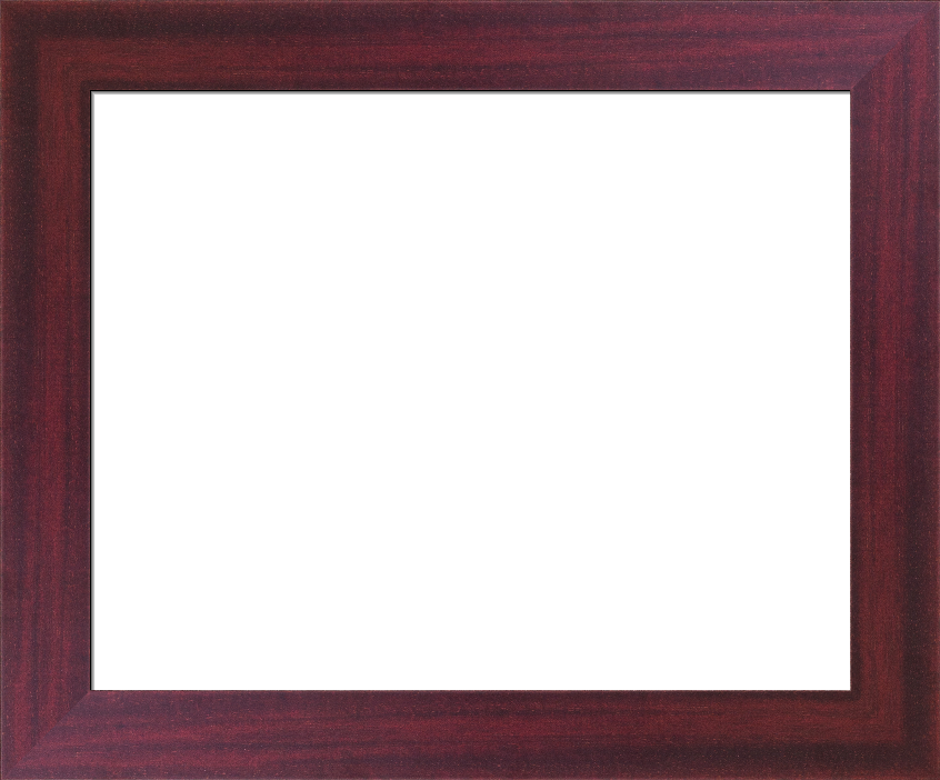 Flat Mahogany Frame Banister Custom Frame I Framedit - Wooden Frame High Resolution Clipart (846x702), Png Download
