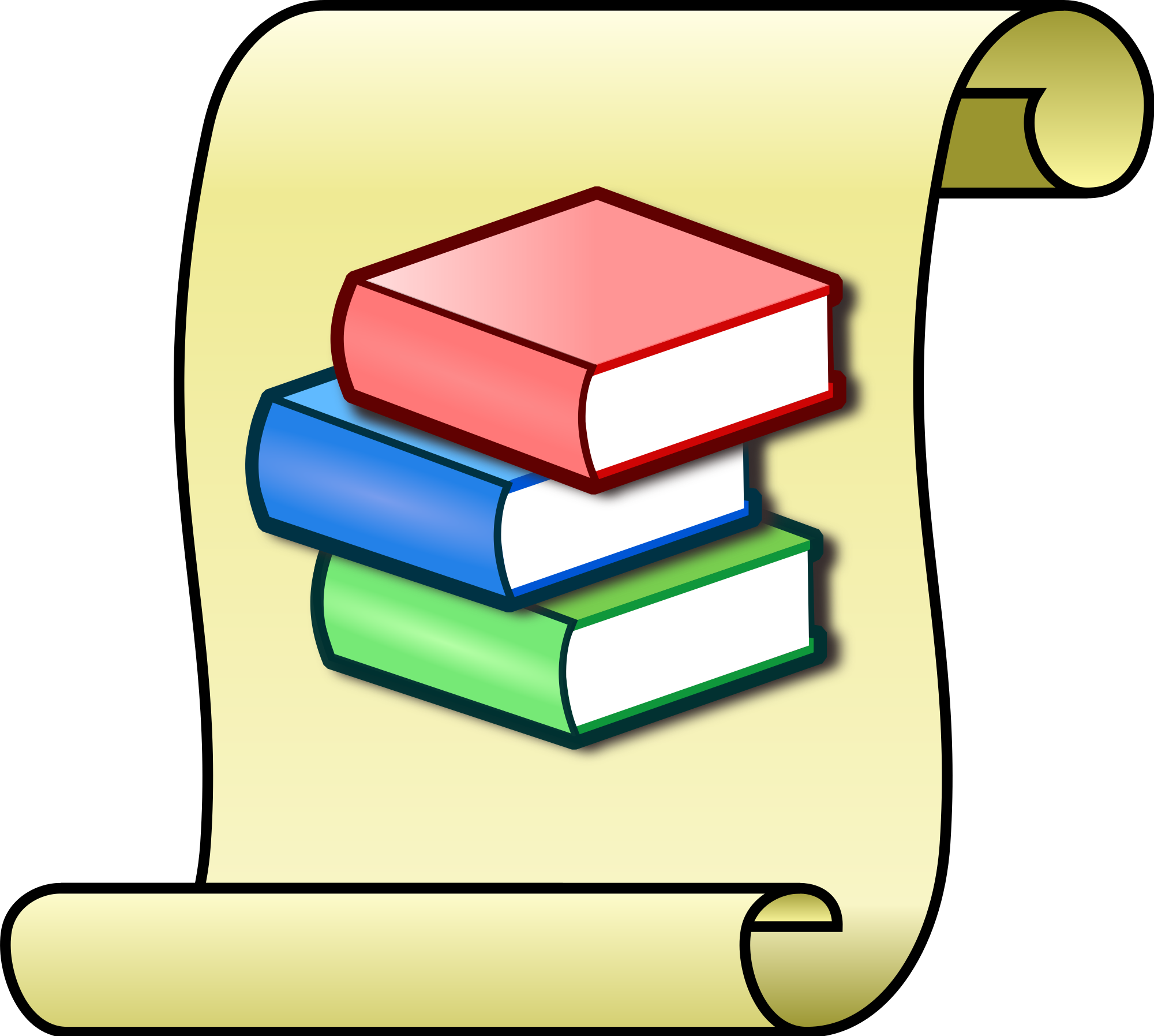 Library Diploma Clipart - Book - Png Download (2000x1795), Png Download