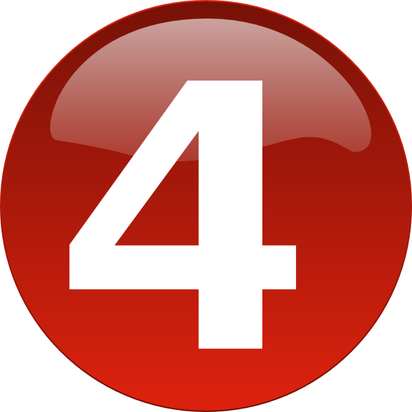 4 Clipart Red - Png Download (600x600), Png Download