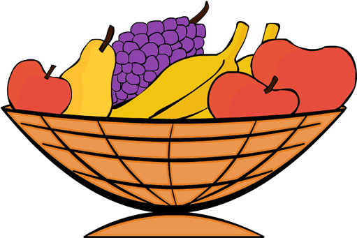 Thanksgiving Baskets Clipart - Fruits Clipart In A Basket - Png Download (600x630), Png Download