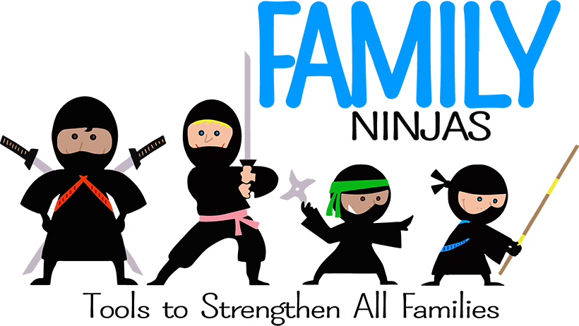 Family Ninjas - Ninja Family Clipart (820x462), Png Download