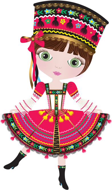 Personnages, Illustration, Individu, Personne, Gens - Traje Tipico De Rusia Clipart (458x769), Png Download