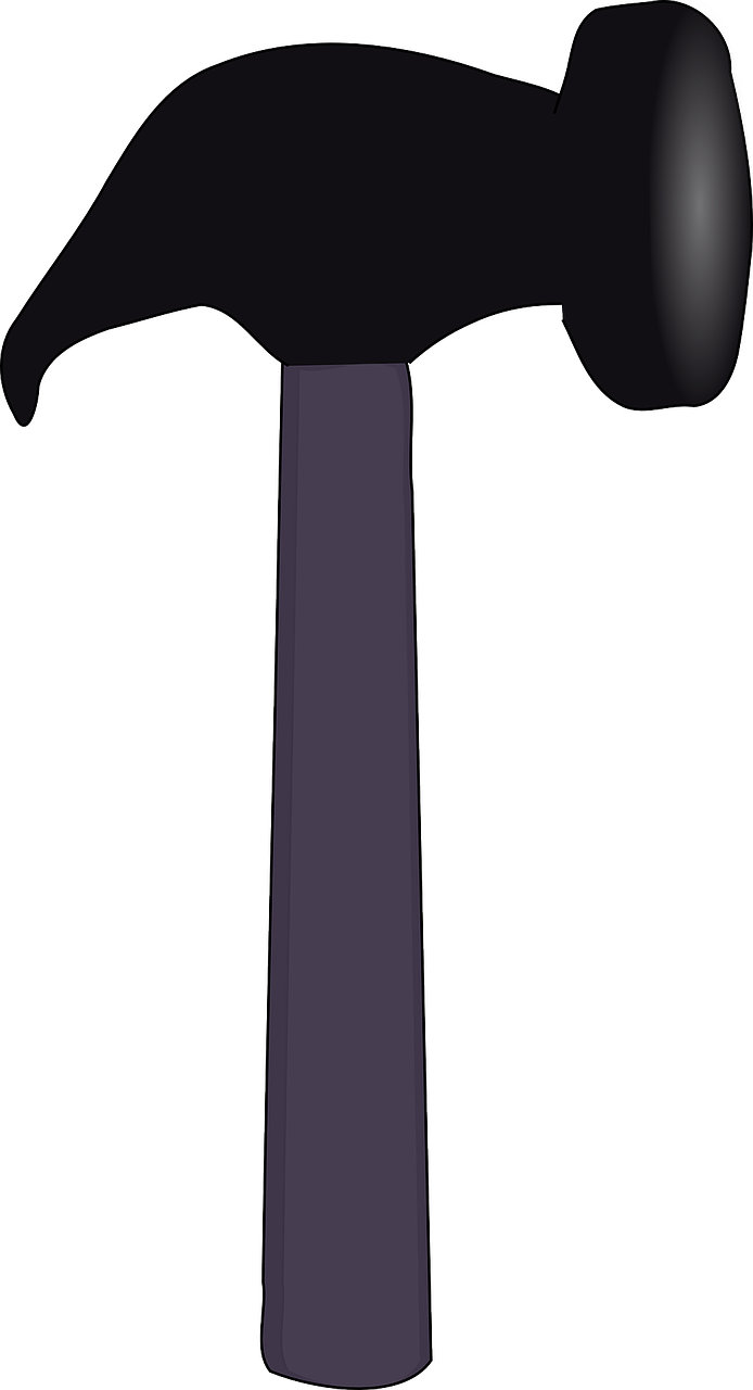Hammer Clipart Etc - Martillo Con Fondo Transparente - Png Download (651x1200), Png Download