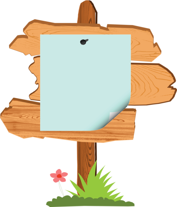 Pancartes - Wood Sign Age Clip Art - Png Download (600x704), Png Download