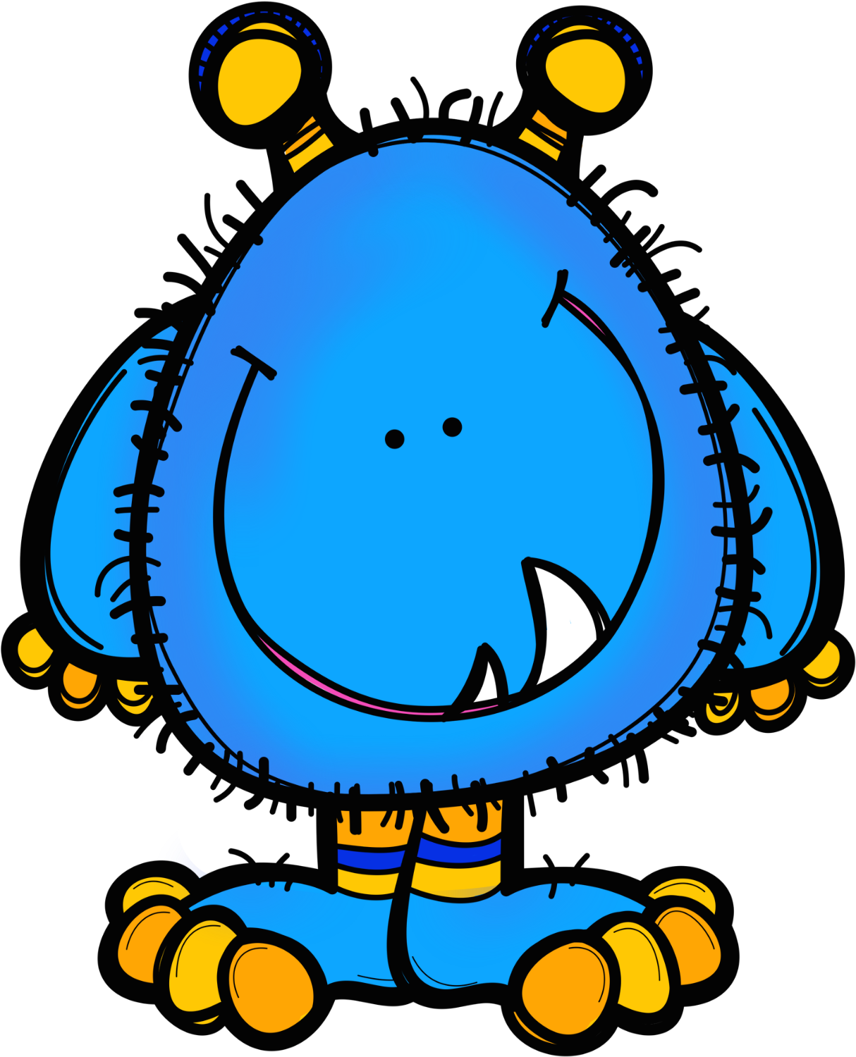 Des Bons Points Par Theme - Clipart Monstre - Png Download (1286x1611), Png Download