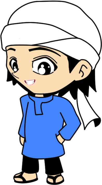 Menjaga Pandangan Mata Daripada Memandang Perkara-perkara - Muslim Cartoon Clipart (457x720), Png Download