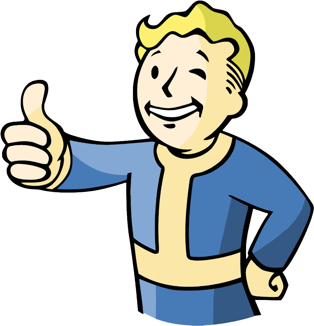 The'fallout' Mascot Is A Delightful Throwback To The - Vault Boy Clipart (1116x1143), Png Download