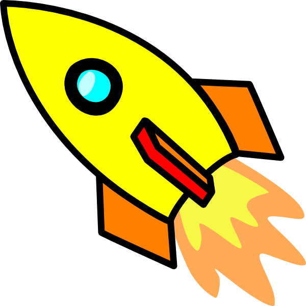 Cartoon Rocket Ship Clipart - Clipart Rocket Png Transparent Png (600x600), Png Download