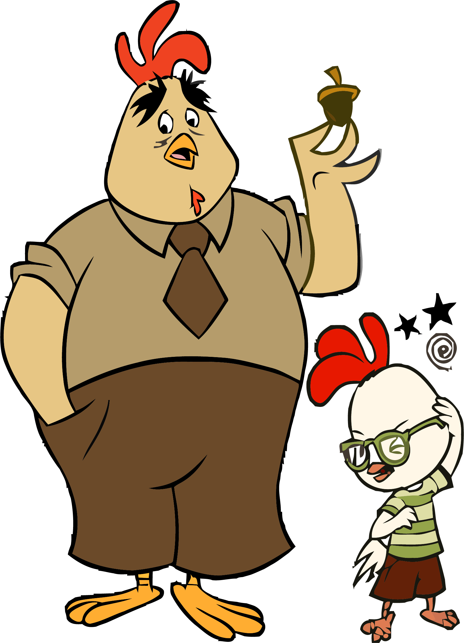 My Little Clipart Head Graphic - Chicken Little Hen - Png Download (1612x2236), Png Download