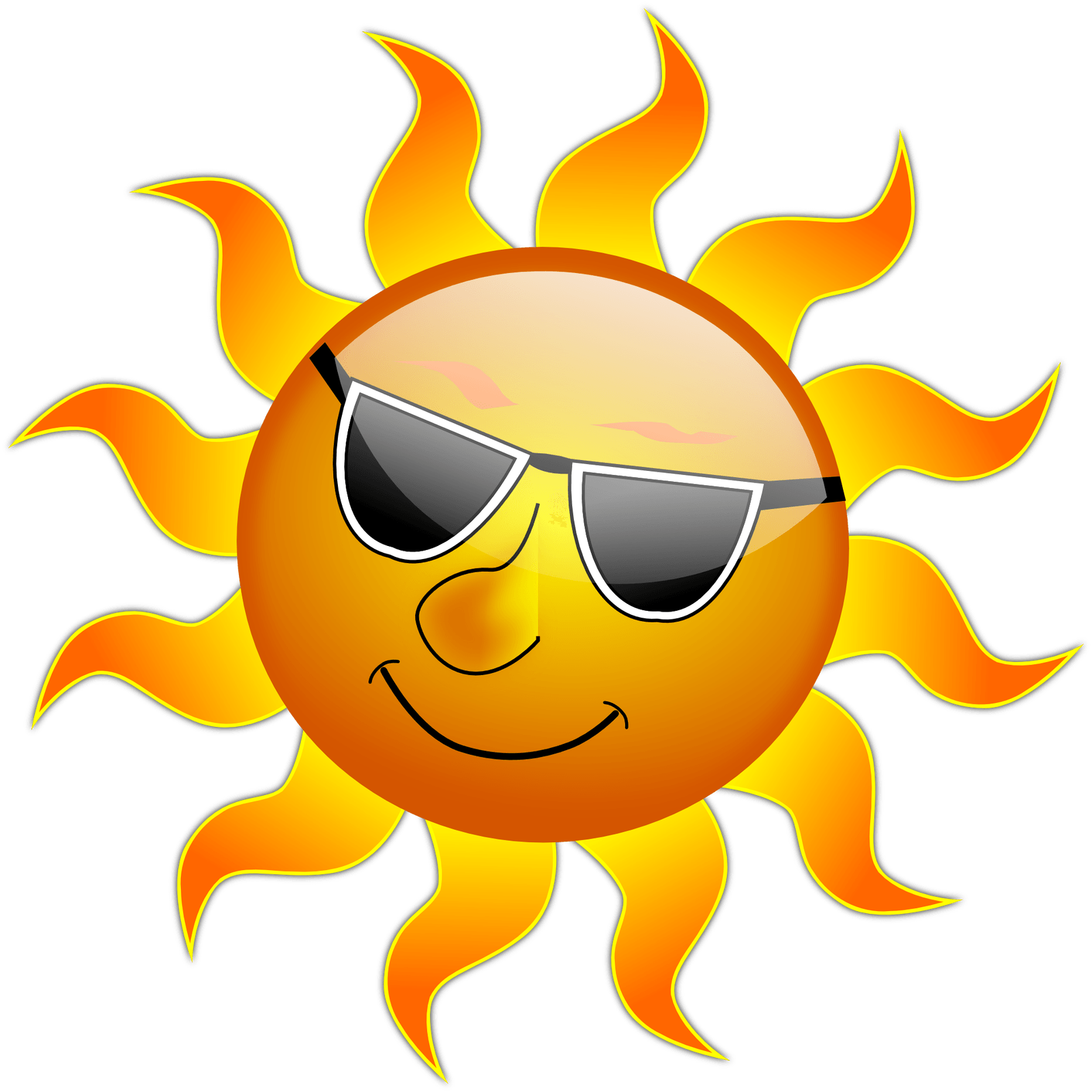 Summer Clip Art - Summer Sun Clip Art - Png Download (900x900), Png Download