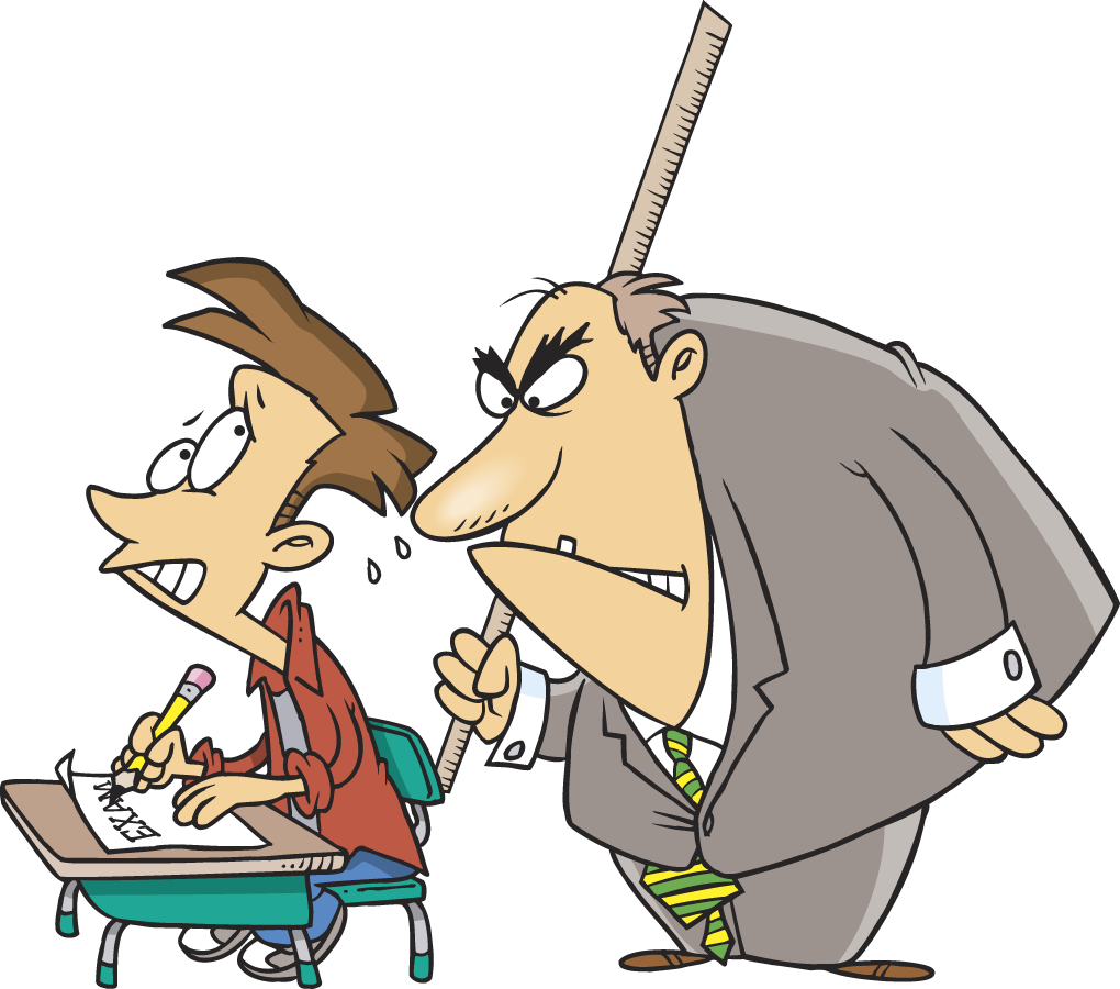 Listen To Teacher Clipart - Teacher Watching A Student - Png Download (1020x900), Png Download
