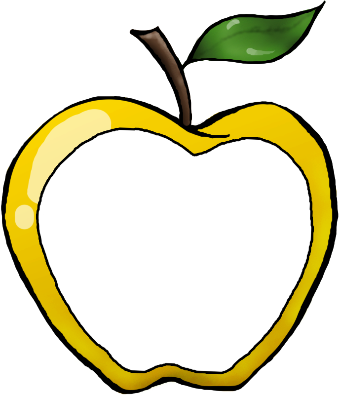 Clipart Apple Theme - Clip Art - Png Download (689x800), Png Download