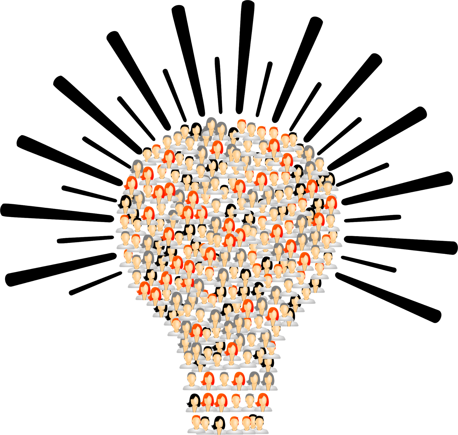 All Photo Png Clipart - Light Bulb And People Transparent Png (790x750), Png Download